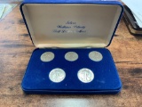 SILVER WALKING LIBERTY HALF DOLLAR COLLECTION YEARS 1941 TO 1945