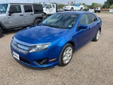 2011 Ford Fusion Passenger Car, VIN # 3FAHP0HAXBR114253 (TEXAS TITLE - PENDING SIGNATURES)