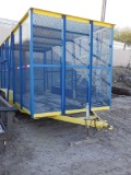 7'x16' Utility 2 Axle Trailer with Expanded Metal Cage