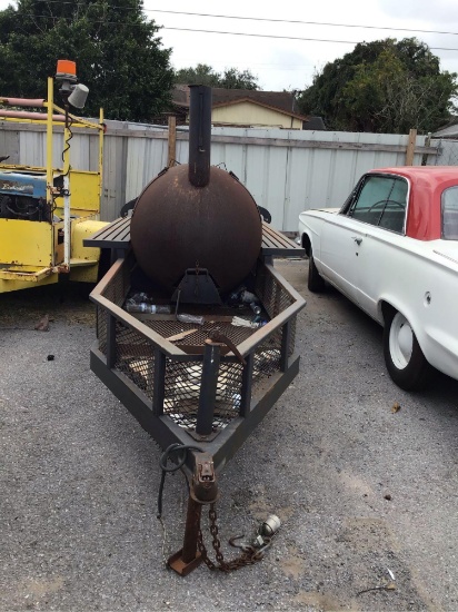 BBQ PIT ON TRAILER (RECEIPT SERVES AS A BILL OF SALE)