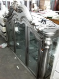 Gray China Cabinet