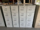 (4) metal filing cabinets