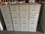 (4) metal filing cabinets