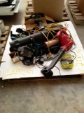 Pallet with Power Tools, Blower, Extension Cords