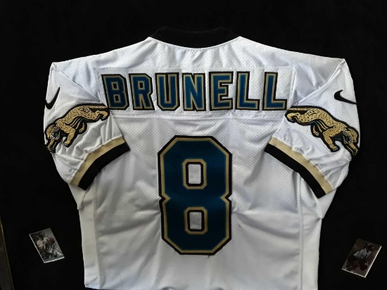 Mark Brunell Autographed Jersey & sports cards- White #8 Custom