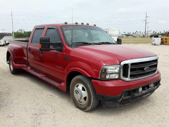 2000 Ford F-350 Pickup Truck, VIN # 1FTWW32F8YED10133