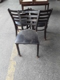 (3) Metal Chairs