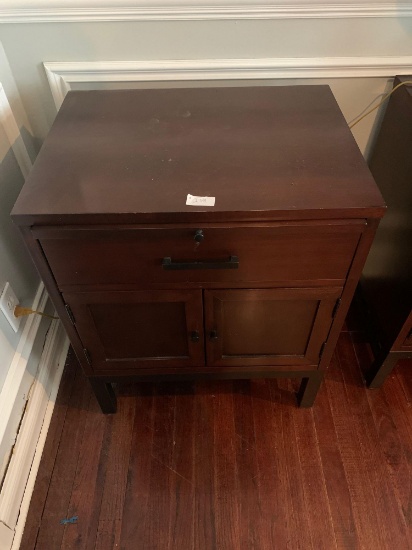 Custom wood bedside dresser