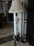 Vintage Lamp w/Brass & Glass Base (66