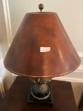 Antique rustic gold lamp