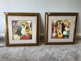 (2) picture frames 32