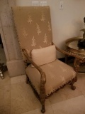 Beige Long Back Chair