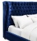 Finley Velvet Rails bed king side board