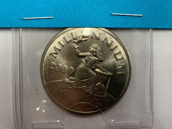 2000 Republic of Liberia Millennium $10 Coin
