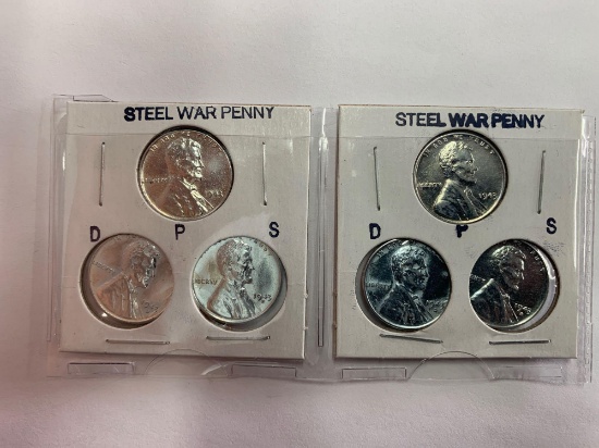 (6) Steel War Penny D-P-S