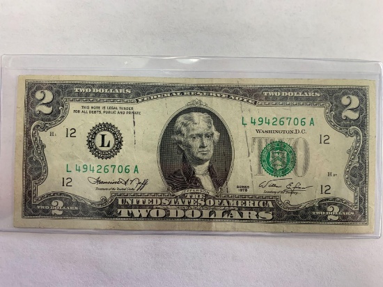 1976 Bicentennial $2 note