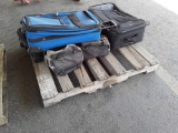 Pallet w/luggage