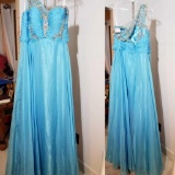 Party Dress, Size 2XL, Color: Turquoise