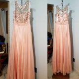 Party Dress, Size L, Color: Peach