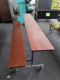 (1) Virco Cafeteria Convertible Bench/Table, Model# X-MTC8