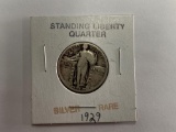 Silver rare 1929 Standing Liberty Quarter