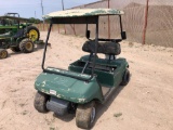 Green Golf Cart