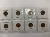 (8) Wheat Penny coins