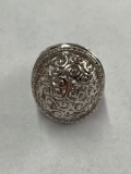 Women's silver design ring