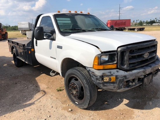 1999 Ford F-450 Flatbed Pickup Truck, VIN # 1FDXF46F8XED63381