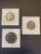 (3) foreign coins, Republica de venezuela coin, two estados unidos de Mexico coins