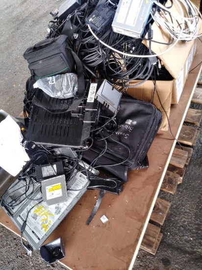 Pallet of Computer Components (Cables, Printers, Misc.)