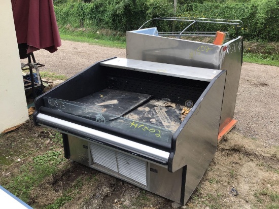 Open Top Display Refrigerator, Ice Maker Bin