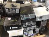 Pallet with CPU's, Printers