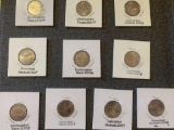 uncirculated coins(2) peace 2004,(2) keelboat 2004,(2) bison 2005,(2) ocean 2005,(2) monticello 2006