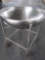 Stainless Steel Dish With Rolling Stand