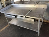 Stainless Steel Table w/ drawers