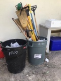 Janitorial Items - Mop Sticks, Shovel, Brooms