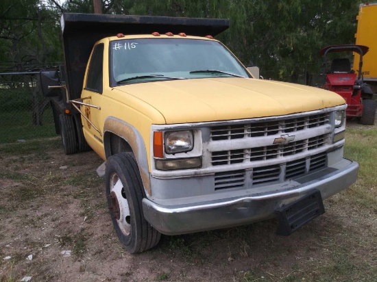 1998 Chevrolet C3500 Pickup Truck, VIN # 1GBKC34J6WJ108246