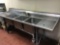 1-Stainless Steel 3-Compartment Sink