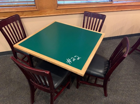 1-Square Table w/4 Chairs