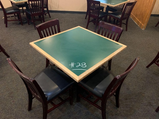 1-Square Table w/4 Chairs