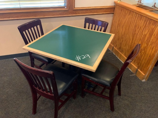 1-Square Table w/4 Chairs