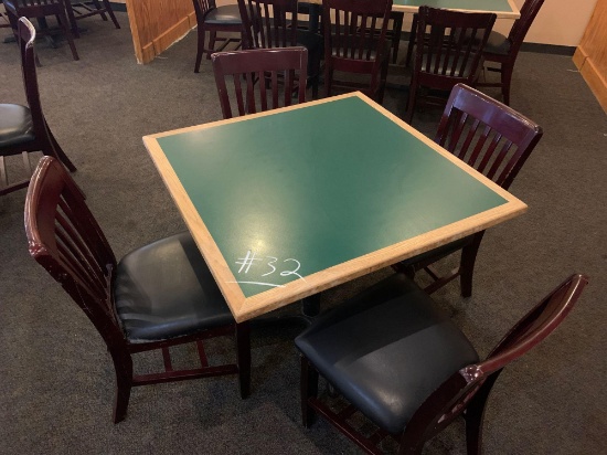 1-Square Table w/4 Chairs