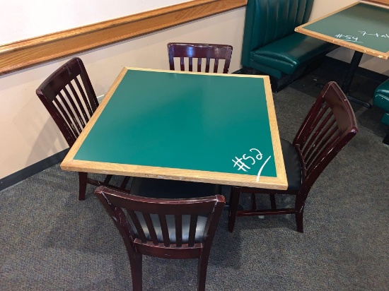 1-Square Table w/4Chairs