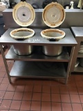 2-Steam Ricers w/ Stainless Steel Table