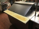 1- 4ft Stainless Steel Long Refrigerated Prep Table(NO TRAYS)