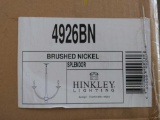 1-Hinkley Brushed Nickel Chandelier...Model# 4926 BN MSRP:$823.50