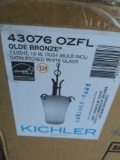 2- Kichler 1 Light 13-W Satin Etched White GlassModel#43076 OZFL MRSP:$???????285.00
