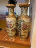 2- Chinese Flower Vases