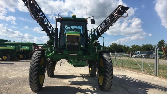 4710 John Deere self propelled Sprayer,90' spray boom, 800 gal. Tank, in-close cab A/C and Heater,